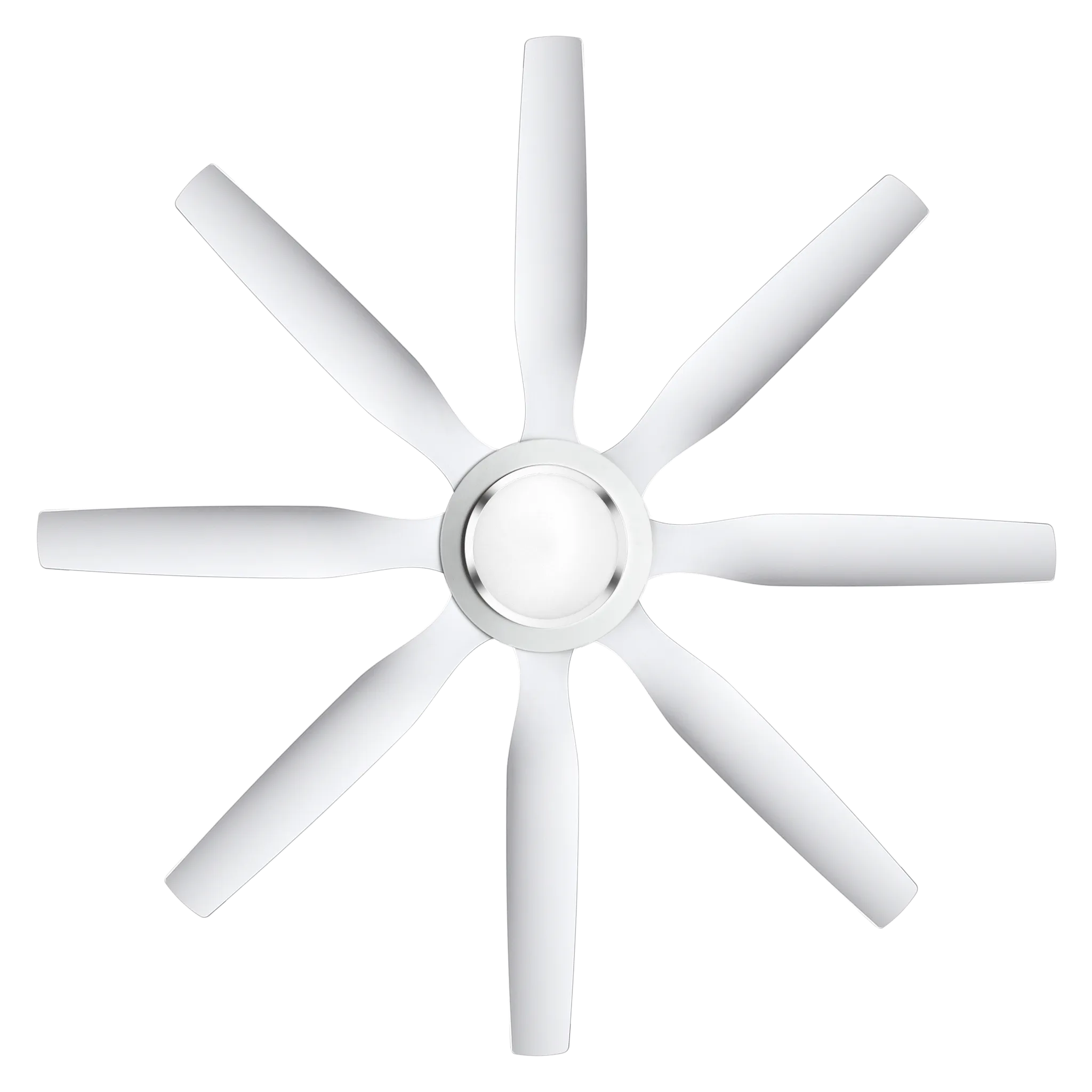 KK.Co　XL Kühl fans galaxis G8 1400mm/1670mm Teak & White IOT BLDC Ceiling Fan